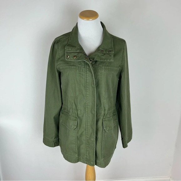 Madewell Dispach Military Green Utility Cargo Jacket Size S - Picture 4 of 9